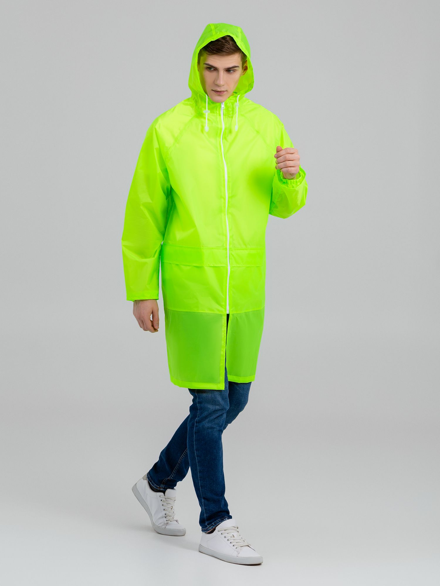 Плащ-дождевик салатовый