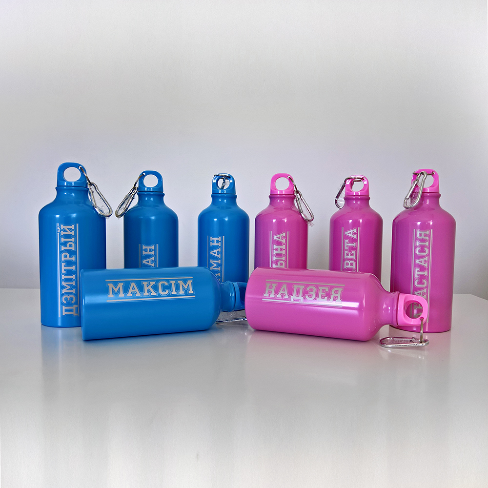 бутылка с гравировкой логотипа